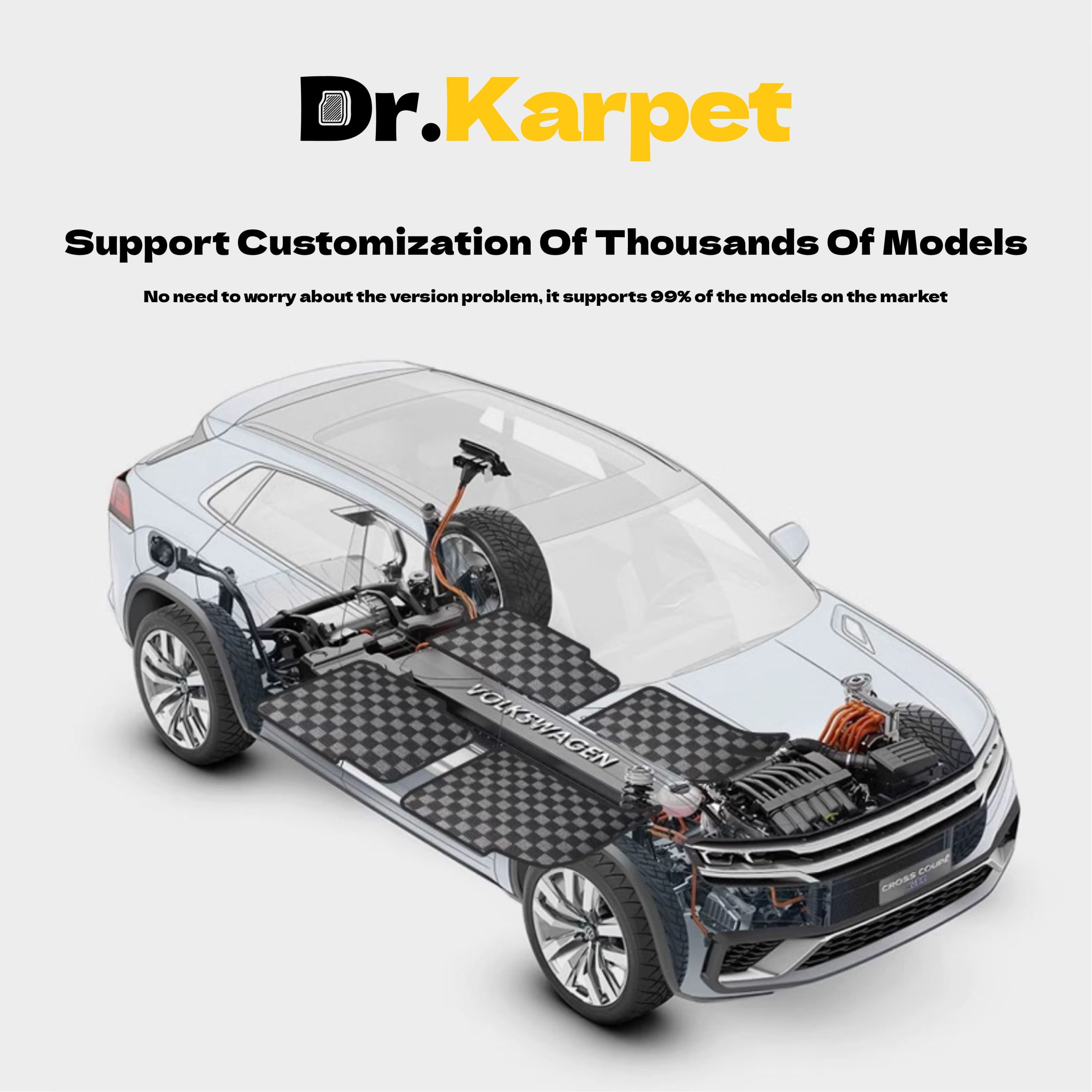 BMW i5 — Dadu Car Mat tampak 3